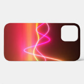 Kleurrijke heldere neonglanzende grafische equaliz Case-Mate iPhone case (Achterkant (horizontaal))