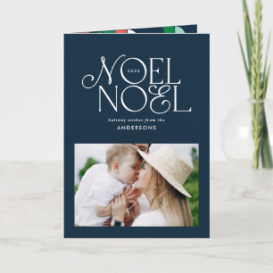 Kleurrijke heldere Noel Kerst geometrische foto Feestdagen Kaart