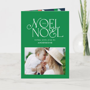 Kleurrijke heldere Noel Kerstmis geometrische foto Feestdagen Kaart