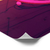 Kleurrijke heldere psychedelische Abstracte muurpr Poster (Hoek)