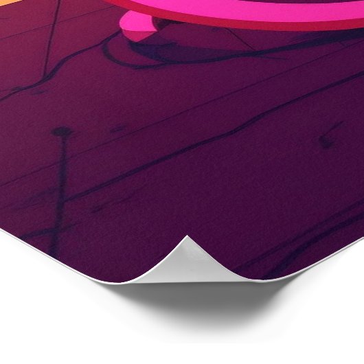 Kleurrijke heldere psychedelische Abstracte muurpr Poster