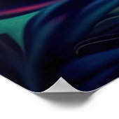 Kleurrijke heldere psychedelische onkruidmuurprint poster (Hoek)