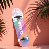 Kleurrijke Heldere Rainbow Pride Patroon Bloemenro Persoonlijk Skateboard