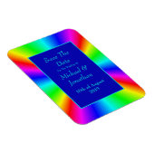 Kleurrijke, heldere regenboogbruiloft bespaart de magneet (Rechterzijde)