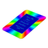 Kleurrijke, heldere regenboogbruiloft bespaart de magneet (Linkerzijde)