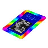 Kleurrijke, heldere regenboogbruiloft Hartelijk da Magneet (Linkerzijde)