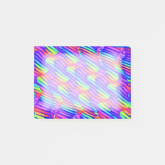 Kleurrijke, heldere regenboogdraden post-it® notes (Voorkant)