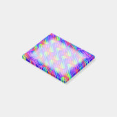 Kleurrijke, heldere regenboogdraden post-it® notes (Schuin)