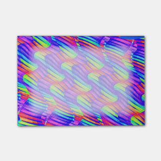 Kleurrijke, heldere regenboogdraden post-it® notes