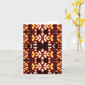 Kleurrijke heldere schijnende lichten kaart (Gele Bloem)