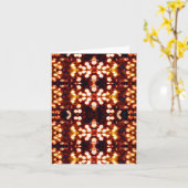 Kleurrijke heldere schijnende lichten kaart (Gele Bloem)