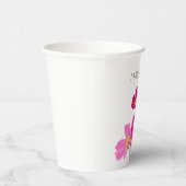 Kleurrijke Heldere Tuin Kosmos Bloemen Custom Papieren Bekers (Rechts)