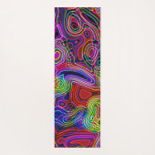 Kleurrijke helderneonregenboog yogamat (Achterkant)