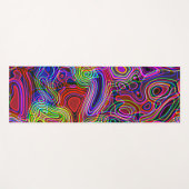 Kleurrijke helderneonregenboog yogamat (Voorkant (horizontaal))