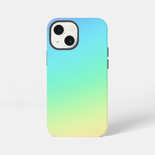 Kleurrijke helderpastelgradiënt iPhone hoesje (Achterkant)