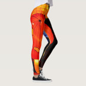 kleurrijke helderziende psychedelische paddenstoel leggings (Rechts)