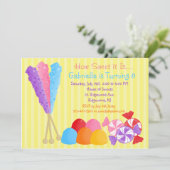 Kleurrijke hellingen van Snoep Kinderen op zaterda Kaart (Staand voorkant)