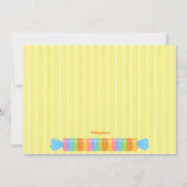 Kleurrijke hellingen van Snoep Kinderen op zaterda Kaart (Achterkant)