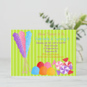 Kleurrijke hellingen van Snoep Kinderen op zaterda Kaart (Staand voorkant)