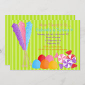 Kleurrijke hellingen van Snoep Kinderen op zaterda Kaart (Voorkant / Achterkant)