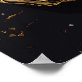 Kleurrijke hengst geest poster (Hoek)