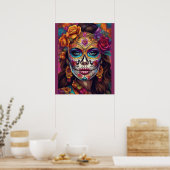 Kleurrijke Herdenking: De Verbluffende Suikersched Poster (Keuken)