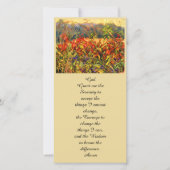 Kleurrijke herfst Asters & Sumac Reds en Blues (Voorkant)