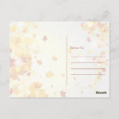 Kleurrijke herfst bedankkaartjes met bladeren briefkaart (Achterkant)