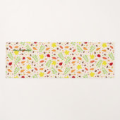 Kleurrijke herfst bladeren en noten yogamat (Voorkant (horizontaal))