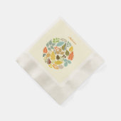 Kleurrijke herfst bladeren Herfst Feestdagen Thank Servet (Hoek)