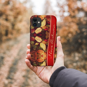 Kleurrijke herfst bladeren iPhone Case