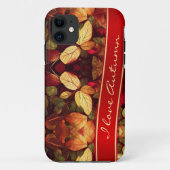 Kleurrijke herfst bladeren iPhone Case (Achterkant)