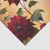 Kleurrijke Herfst Bloeit met Waterverf Tissuepapier (Detail)