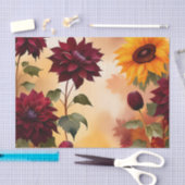Kleurrijke Herfst Bloeit met Waterverf Tissuepapier (Craft)