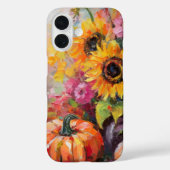 Kleurrijke Herfst Bloemen en Pompoenen Case-Mate iPhone Case (Achterkant)