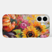 Kleurrijke Herfst Bloemen en Pompoenen Case-Mate iPhone Case (Achterkant (horizontaal))