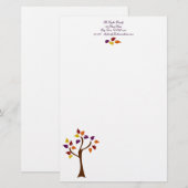 Kleurrijke Herfst Briefpapier (Voorkant / Achterkant)