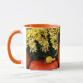 Kleurrijke herfst decoratieve pompoen display mok (Links)