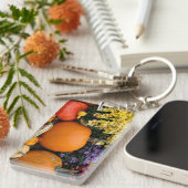Kleurrijke herfst decoratieve pompoen display sleutelhanger (Voorkant Rechts)