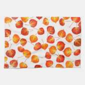 Kleurrijke Herfst die Aspen kreukelt, laat papierl Theedoek (Horizontaal)