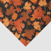 Kleurrijke herfst esdoorbladeren en pompoenpatroon tissuepapier (Detail)