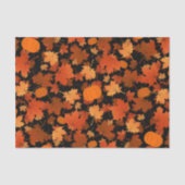 Kleurrijke herfst esdoorbladeren en pompoenpatroon tissuepapier (Voorkant)