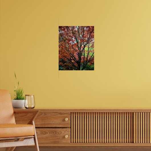 Kleurrijke herfst esdoornbladeren poster (Woonkamer 2)