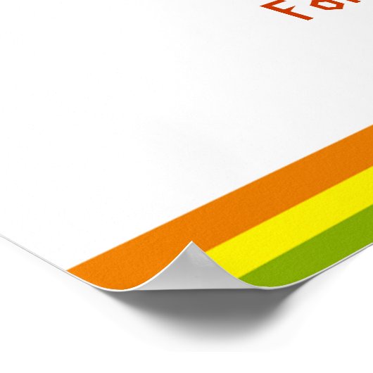 Kleurrijke Herfst FESTIVAL Poster (Hoek)