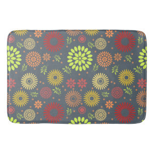 Kleurrijke Herfst Flowers in Warm Shades Badmat