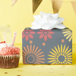 Kleurrijke Herfst Flowers in Warm Shades Cadeaupapier