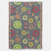 Kleurrijke Herfst Flowers in Warm Shades Deken (Voorkant Verticaal)
