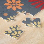 Kleurrijke Herfst Flowers in Warm Shades Legpuzzel (Zijkant)