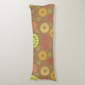 Kleurrijke Herfst Flowers in Warm Shades Lichaamskussen (Voorkant Verticaal)