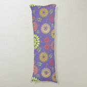 Kleurrijke Herfst Flowers in Warm Shades Lichaamskussen (Voorkant Verticaal)